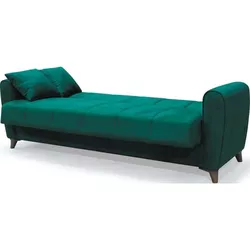 купить Диван Trendy Paris, extensibila cu lada de depozitare, 215x80x80cm, Verde в Кишинёве 