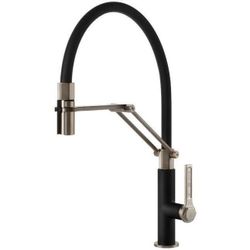 купить Смеситель кухонный Gessi 60055-599 Officine Finox Brushed Nickel / Matte Black в Кишинёве 