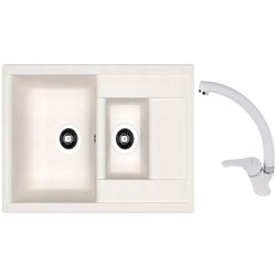 купить Мойка кухонная со смесителем Dr.Gans Astra 760K + SanDonna F 1069 alb в Кишинёве 