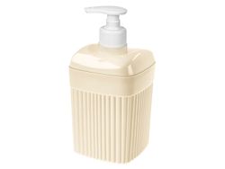 Dozator pentru sapun Econova Velvet 0.65l, 18cm, bej