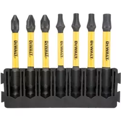 cumpără Set de tubulare, bite, duze DeWalt DT70823 Set capete de insurubat PZ1,Pz2,T15,T20,T25,T30 57mm (P.7) în Chișinău 