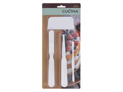 Набор кондитерских инструментов Cucina 4ед: скребки, лопатки