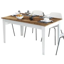 купить Стол Trendy Milan 520-Nuc, Alb 145x75x88cm в Кишинёве 