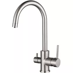 купить Смеситель кухонный Helika-AquaSanita 2963-002 SABIADUO Steel в Кишинёве 
