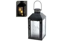 Фонарь 8LED 25X13cm металл, черный