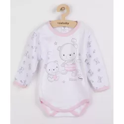 купить Детское постельное белье New Baby 36694 боди дл/рукав Bears pink 56 (0-3m) в Кишинёве 