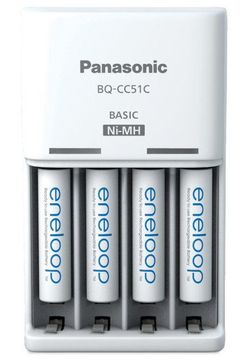 Panasonic "Basic" Charger 4-pos AA/AAA + 4AAA 800mAh