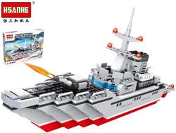 Конструктор Hsanhe Эсминец 468дет 43X31X6.5cm