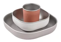 cumpără Seturi pentru hrănire bebelușilor Beaba B913584 Set de masa din otel inoxidabil 4 piese Terracotta în Chișinău 