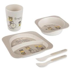 купить Посуда для кормления Canpol 9/227_bei Набор посуды Bonjour Paris Бежевый (5шт) в Кишинёве 