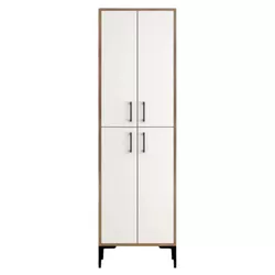 cumpără Raft pentru încălțăminte Trendy Berlin A, Nuc, Alb 60x200x35cm în Chișinău 