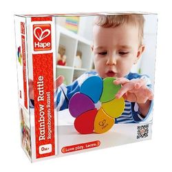 Hape Деревянная игрушка Радуга Rattle