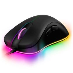Gaming Mouse SVEN RX-G830, Optical, 500-6400 dpi, 6 buttons, Soft Touch, RGB, Black, USB