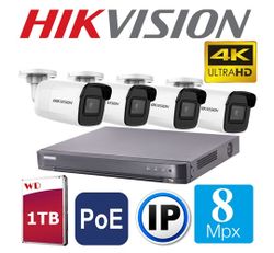 HIKVISION 8 Megapixeli 4K IP POE 1TB DS-2CD1083G0-I