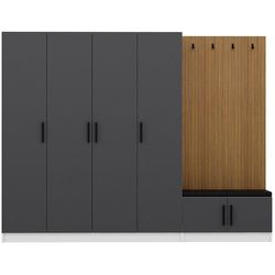 cumpără Mobilă pentru antreu Trendy Noe-8297, 270x210x35cm (GTR004017) în Chișinău 
