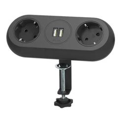 cumpără Filtru electric ORNO ORAE13133GSB 2 prize + 2 USB 1.4M NEGRU în Chișinău 