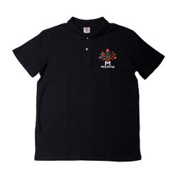 Мужская футболка Polo (черная) - Древо Жизни