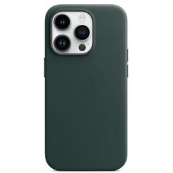 cumpără Husă pentru smartphone Apple iPhone 14 Pro Leather Case with MagSafe, Forest Green MPPH3 în Chișinău 