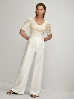 Брюки Massimo Dutti Белый 5012/912/251