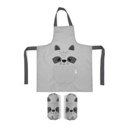cumpără Set de creație Albero Mio Фартук водонепр + рукава Raccoon 60x50cm în Chișinău 