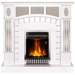 купить Камин электрический ArtFlame Amsterdam nut & Gala silver в Кишинёве 