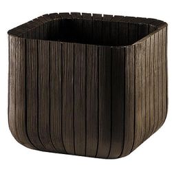 купить Цветочный горшок Keter 56131 Cube Planter S, 29.5x29.5x29.5cm, brun в Кишинёве 