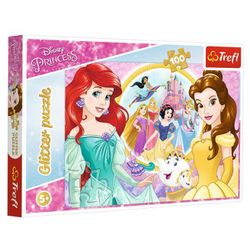 купить Пазл Trefl 14819 Puzzles - 100 Glitter - Memories of Bella and Ariel / Disney Princess в Кишинёве 