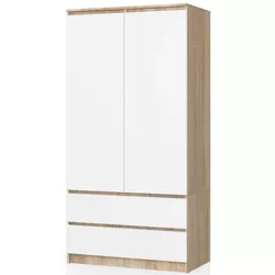 купить Шкаф Akord S90 2D2SZ (Sonoma Oak/White) в Кишинёве 