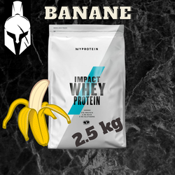 Proteina din Zer - Impact Whey Protein - Banane - 2.5 KG