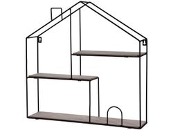 Raft Casa 3 nivele 50X50X11cm, metal, lemn