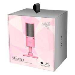 Microphones Razer Seiren X, Ultra-Precise Pickup Pattern, Shock Resistant, USB, Pink