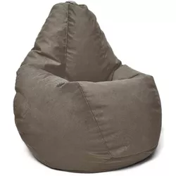 cumpără Fotoliu BeanBag BeanBag BM5874, Fotoliu în formă de pară din velur Maserrati, L, fumuriu în Chișinău 