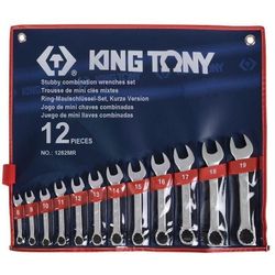 купить Ключ гаечный King Tony 1282MR ключи комбинированные укороченные 8-19мм 12 пр. в Кишинёве 