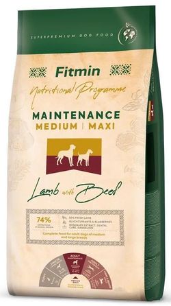 cumpără Hrană pentru animale de companie Fitmin Dog medium maxi maintenance lamb&beef 2.5 kg în Chișinău 