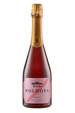 Mileștii Mici Moldova de Lux, игристое вино  розовое брют, 0,75 л