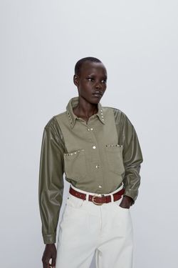 Блуза ZARA Хаки 1889/051/505