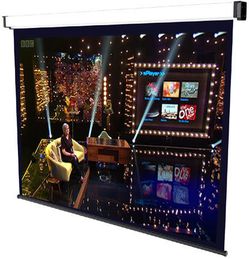 "Manual 240x180cm Sopar NEMA 4:3, White with Black Border, 3241HT