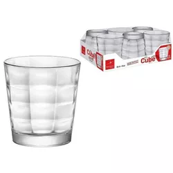 купить Посуда для напитков Bormioli Rocco 37238 Набор стаканов для воды Cube 6шт 240ml в Кишинёве 