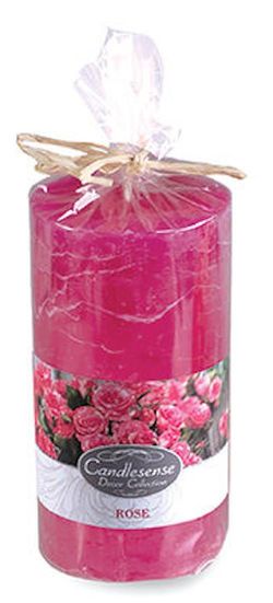 купить Декор Promstore 46125 Zniczplast Свеча ароматизированная Decor 14x7cm, 60ч, Роза в Кишинёве 