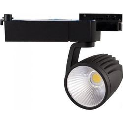 купить Освещение для помещений LED Market Track Spot Light COB 25W, 3000K, D88COB1, Black в Кишинёве 