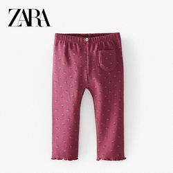 Брюки ZARA Розовый в цветочек 1880/518