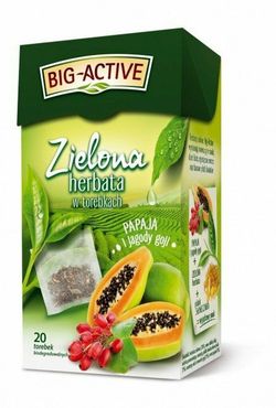 Big-Active Green tea with Papaya & Goji Berries  20*1,7g
