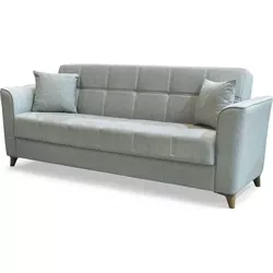 купить Диван Trendy Edena, extensibila cu lada de depozitare, 215x80x80cm, Gri в Кишинёве 