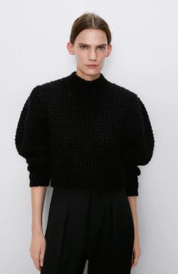Трикотаж ZARA Чёрный zara 5802/103/800
