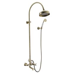 Sistem de duș antiqua CUTHNA (mixer de baie cu două supape, pentru duș ), bronz