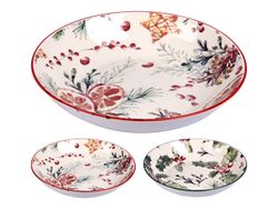 Farfurie decorativa 20cm "Fructe si pomusoare", portelan