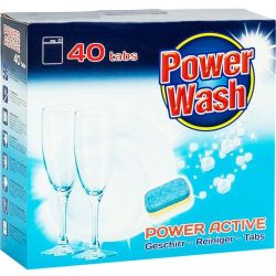 Таблетки для посудомоечных машин Power Wash 40 штук
