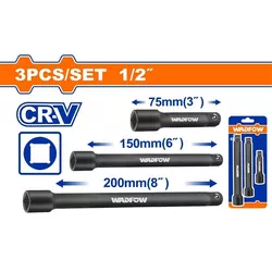 купить Набор головок, бит, насадок Wadfow WMS7403 Set prelungitoare antrenor clichet 3buc. 1/2" impact в Кишинёве 