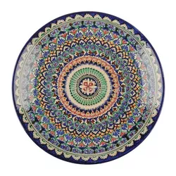 cumpără Farfurie Rishtan Ceramic Lyagan Mehrob 42cm, pictata manual, ceramica în Chișinău 