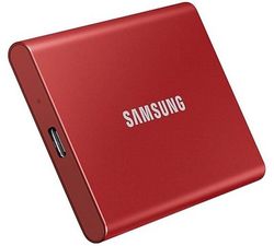 .500GB (USB3.2/Type-C) Samsung Portable SSD T7 , Red (85x57x8mm, 58g, R/W:1050/1000MB/s)